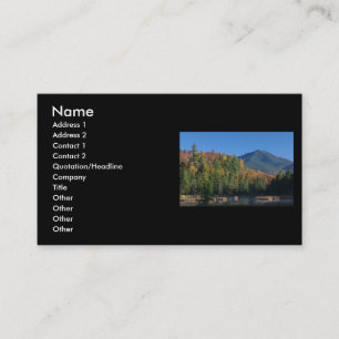Whiteface Mountain over Little Cherrypatch Pond Business Card