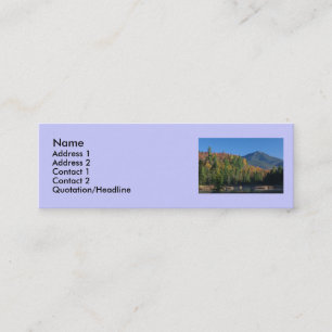 Whiteface Mountain over Little Cherrypatch Pond Mini Business Card