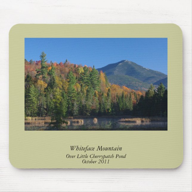 Whiteface Mountain over Little Cherrypatch Pond Mouse Pad (Front)