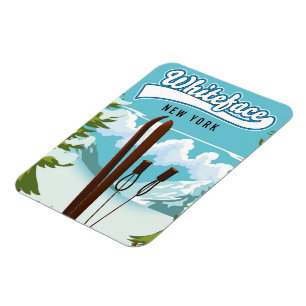 Whiteface New York To Ski Magnet