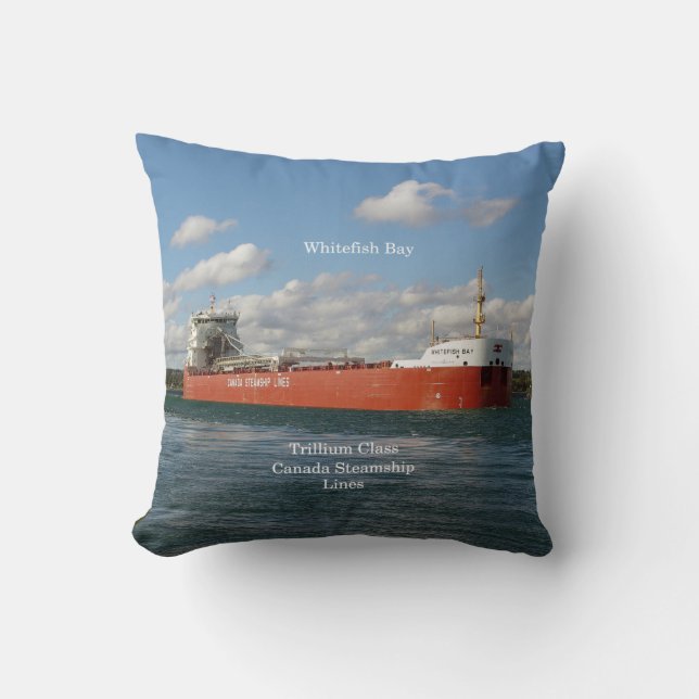 Whitefish Bay square pillow (Front)