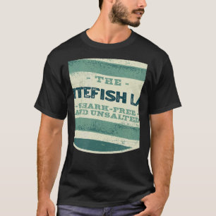 Whitefish Lake Shark Free and Unsalted Camping Mon T-Shirt