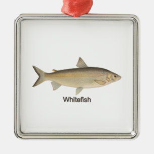Whitefish Metal Tree Decoration