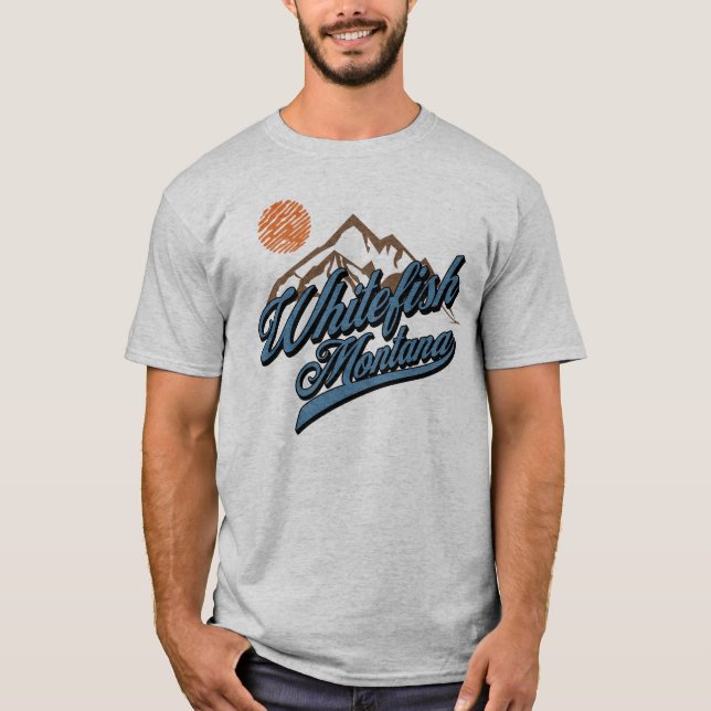 Whitefish Montana MT T-Shirt (Front)