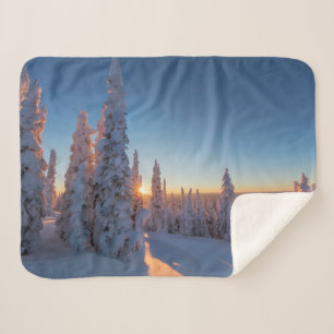 Whitefish, Montana Sherpa Blanket