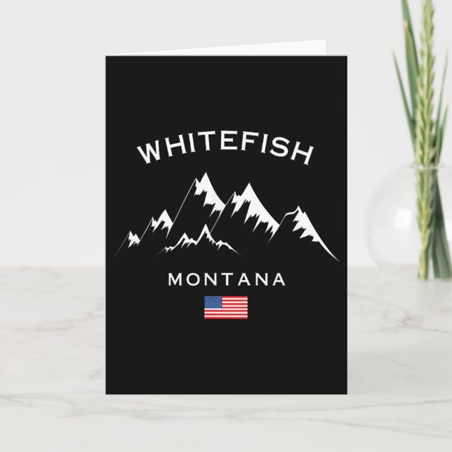 Whitefish Montana Ski Resort Rocky Mountains Skiin Card (Front)