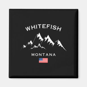 Whitefish Montana Ski Resort Rocky Mountains Skiin Magnet