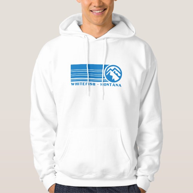 Whitefish Mountain Montana Hoodie (Front)