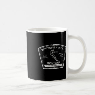 Whitefish Mountain Montana Snow Skiing Coffee Mug