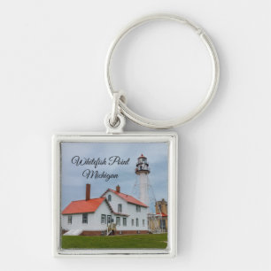 Whitefish Point Lighthouse Key Ring