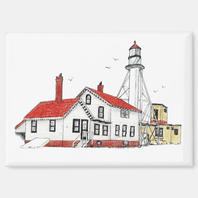 Whitefish Point Lighthouse Magnet (Front)