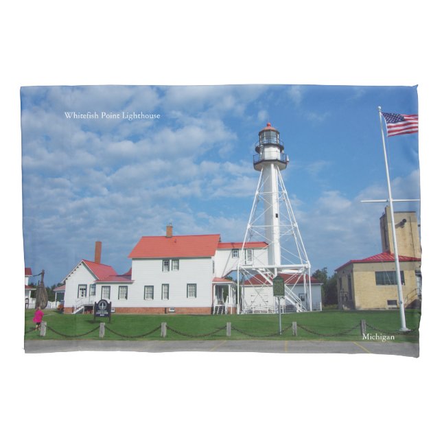 Whitefish Point Lighthouse pillowcase (Front)