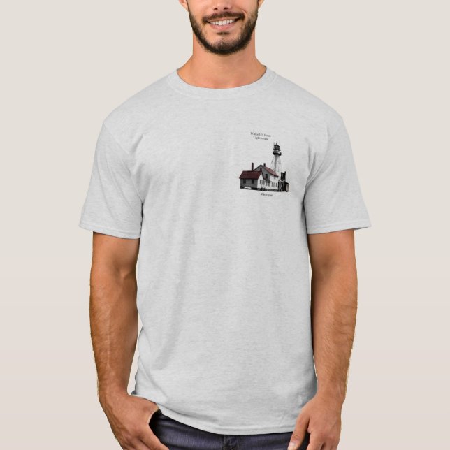 Whitefish Point Lighthouse skecth shirt (Front)