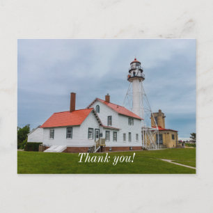 Whitefish Point Lighthouse Thank you Postcard