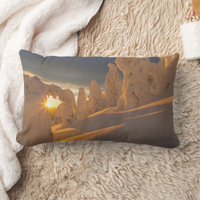 Whitefish Range | Whitefish, Montana Lumbar Cushion (Blanket)