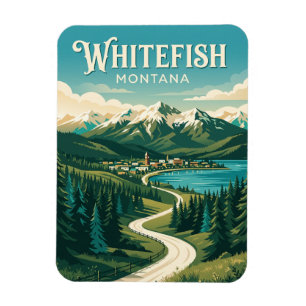 Whitefish USA Magnet