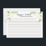 WhiteFloral Advice Cards, prayers, wishes Card<br><div class="desc">White Beautiful Floral Advice Cards</div>