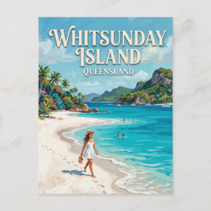 Whitehaven Beach Australia Postcard