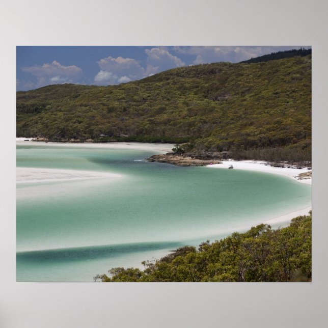 Whitehaven Beach, Hill Inlet, Tounge Point, Poster (Front)