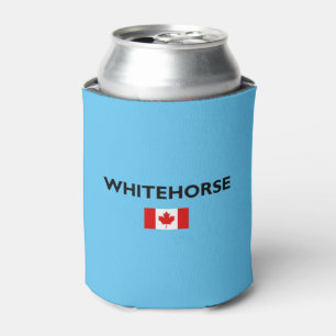 Whitehorse Canada Canadian Flag Light-Colour Can Cooler
