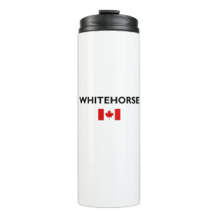 Whitehorse Canada Canadian Flag Light-Colour Thermal Tumbler
