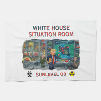 WHITEHOUSE SITUATION ROOM TEA TOWEL