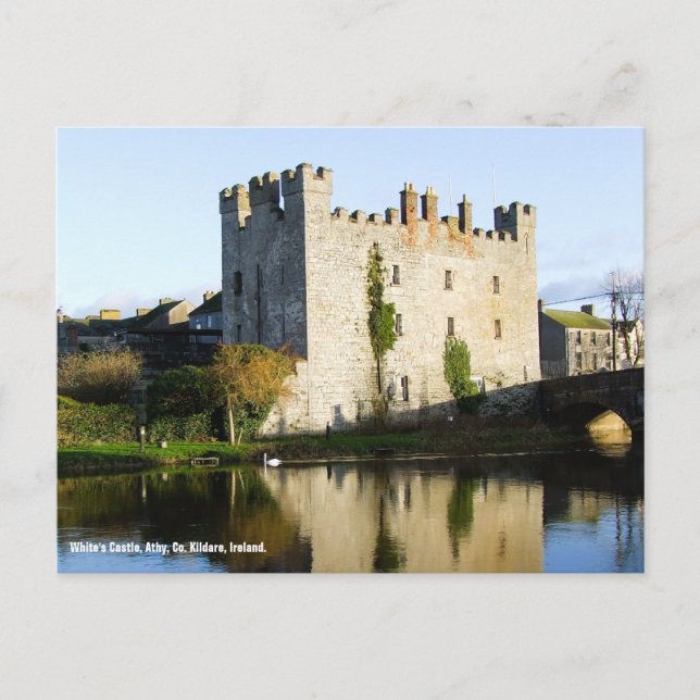 White's Castle Athy, Co. Kildare Ireland Postcard (Front)