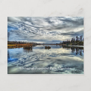 Whiteshell Autumn Reflection Postcard