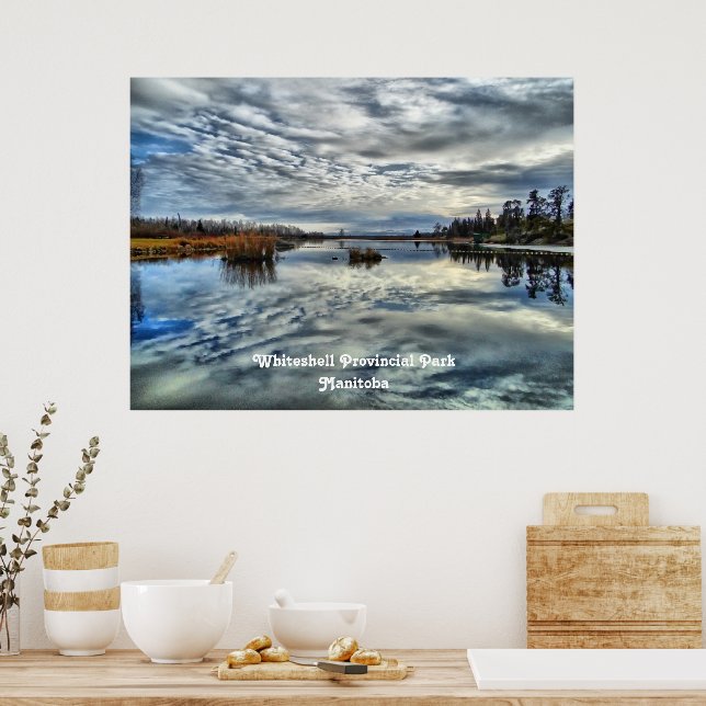 Whiteshell Autumn Reflections Poster Print (Kitchen)
