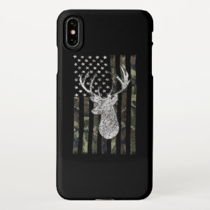 Whitetail Buck Deer Hunting American Camouflage iPhone XS Max Case