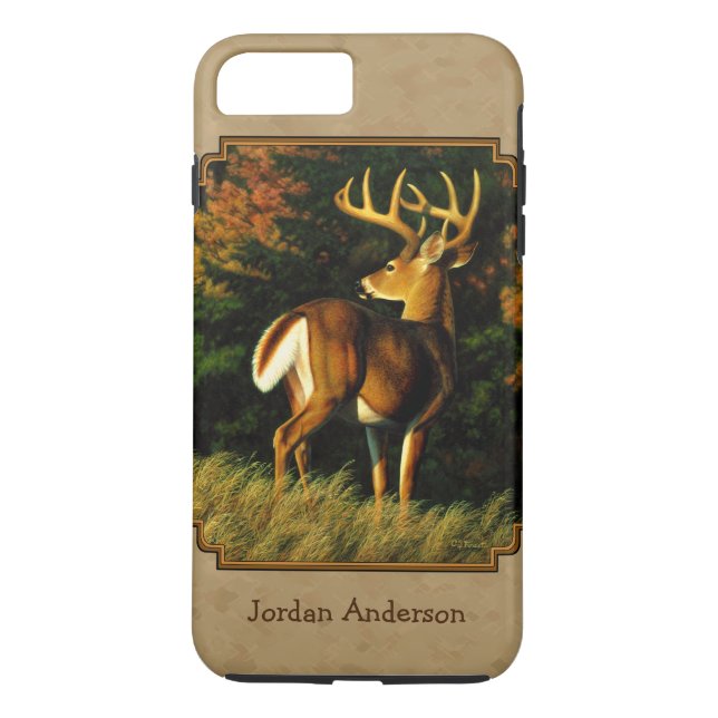 Whitetail Buck Deer Hunting Tan Case-Mate iPhone Case (Back)