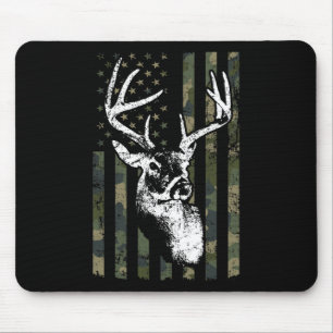 Whitetail Buck Deer Hunting Usa Camouflage America Mouse Pad