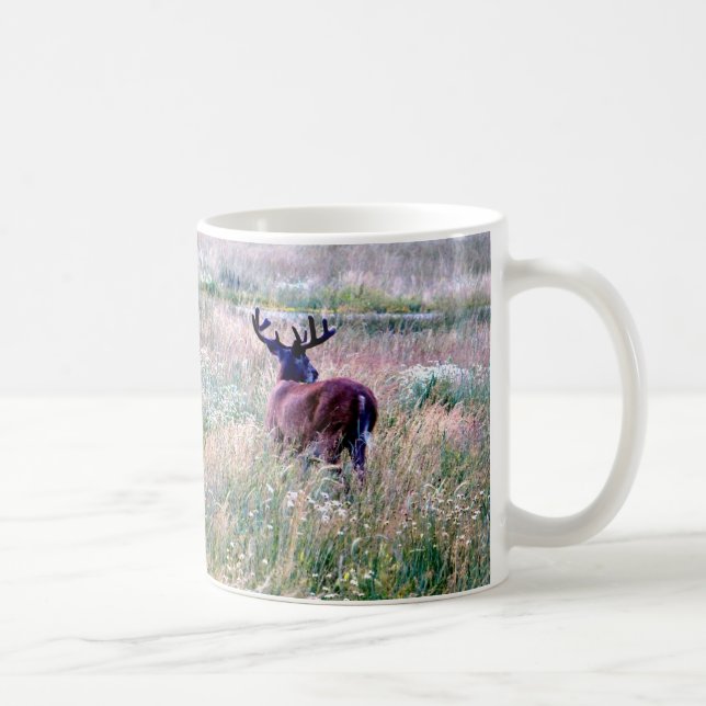 Whitetail Buck in  Summer Field Mug (Right)