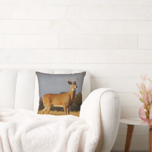 Whitetail Buck Throw Pillow
