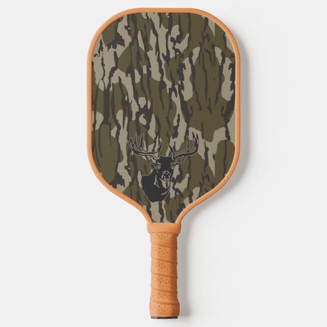 Whitetail Deer Bottomland Camo Hunting Camo Pickleball Paddle (Front)