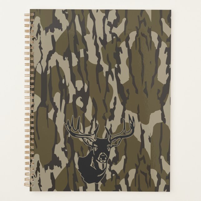 Whitetail Deer Bottomland Camo Hunting Camo Planner (Front)