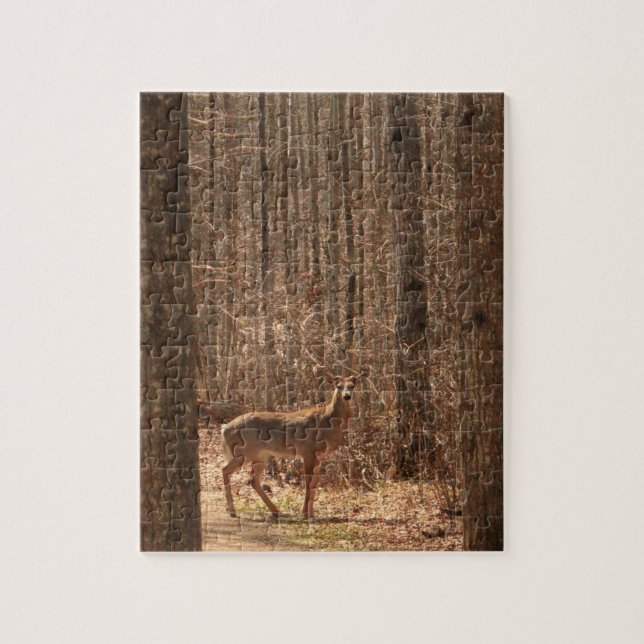 Whitetail deer buck jigsaw puzzle (Vertical)