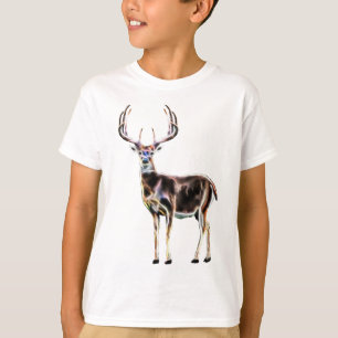 Whitetail Deer Buck with Large Antlers Light Flare T-Shirt