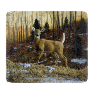 Whitetail Deer Doe in the Forest Cutting Board
