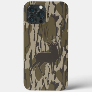 Whitetail Deer Hunting Camo: Vertical Bark Timber  iPhone 13 Pro Max Case