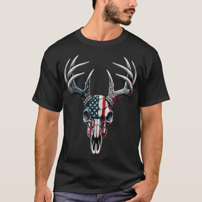  Whitetail Deer Hunting T-Shirt (Front)