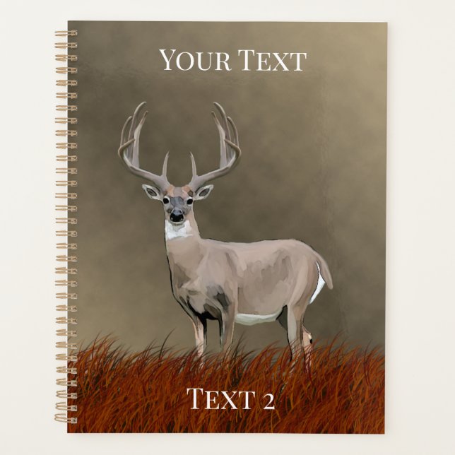 Whitetail Deer in Grasslands Planner (Front)