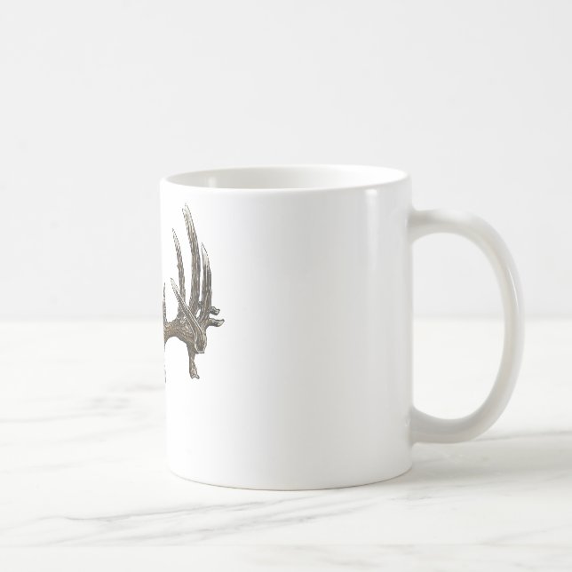 Whitetail deer skull 1 coffee mug (Right)