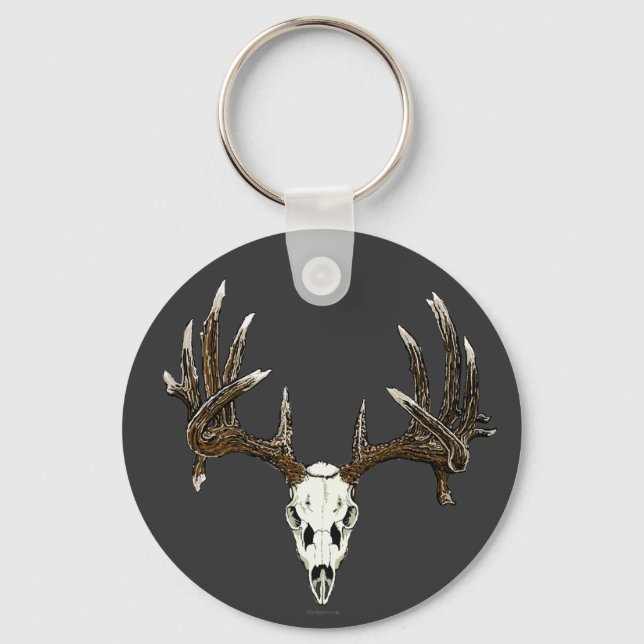 Whitetail deer skull 1 key ring (Front)