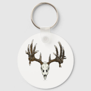 Whitetail deer skull 1 key ring