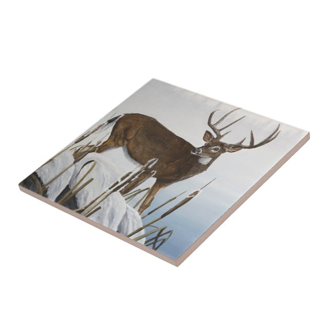 Whitetail deer tile (Side)