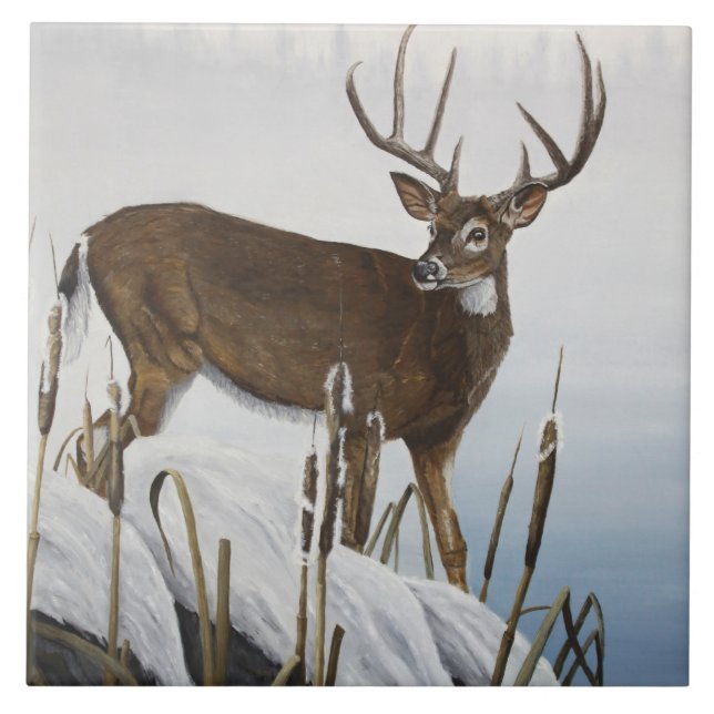 Whitetail deer tile (Front)