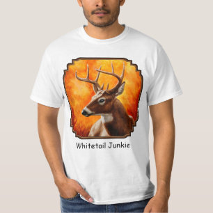Whitetail Deer Trophy Buck Head T-Shirt