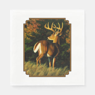 Whitetail Deer Trophy Buck Hunting Napkin
