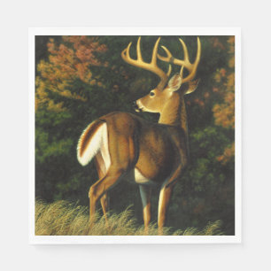 Whitetail Deer Trophy Buck Hunting Napkin